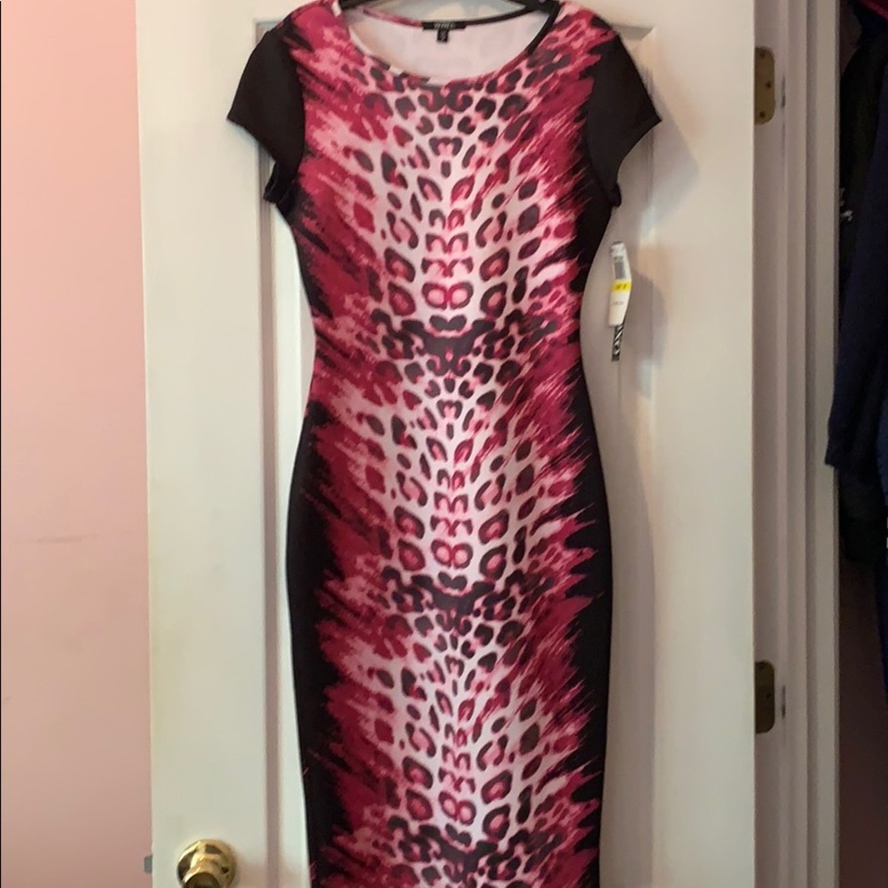 Pink and Black Dress